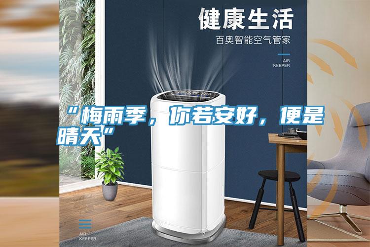 “梅雨季，你若安好，便是晴天”