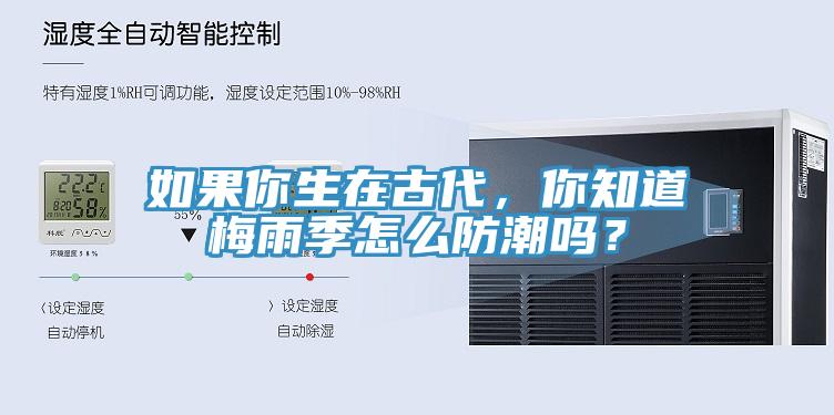 如果你生在古代，你知道梅雨季怎么防潮嗎？