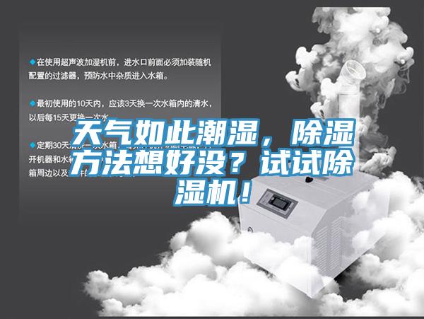 天氣如此潮濕，除濕方法想好沒？試試除濕機(jī)！