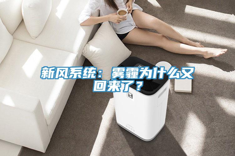 新風系統(tǒng)：霧霾為什么又回來了？