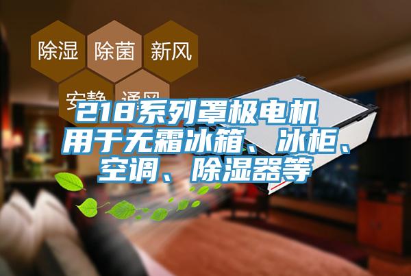 218系列罩極電機(jī) 用于無(wú)霜冰箱、冰柜、空調(diào)、除濕器等