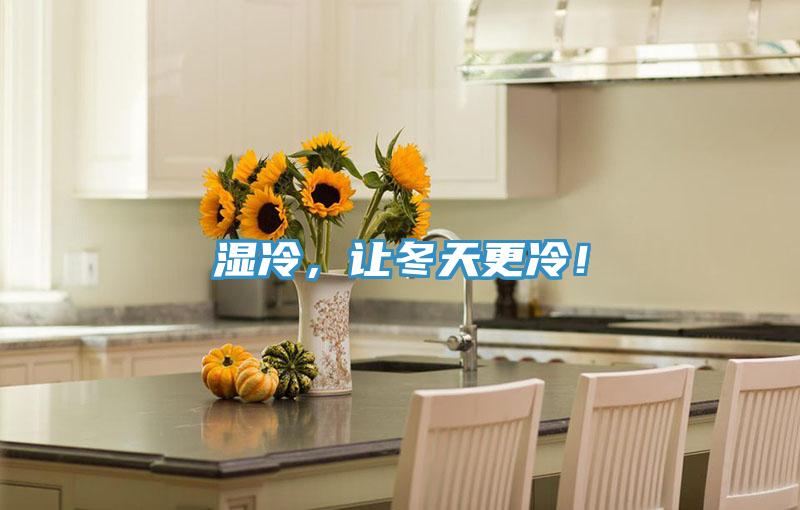 濕冷，讓冬天更冷！