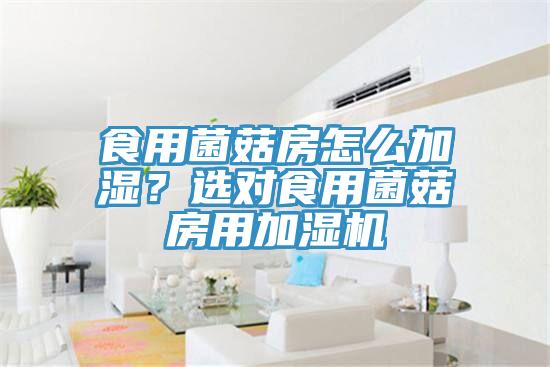 食用菌菇房怎么加濕？選對(duì)食用菌菇房用加濕機(jī)