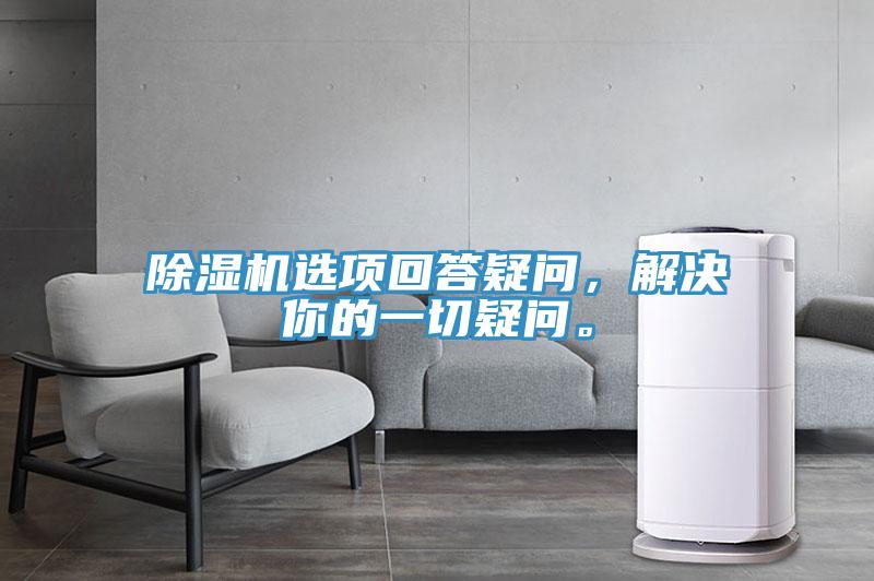 除濕機選項回答疑問，解決你的一切疑問。