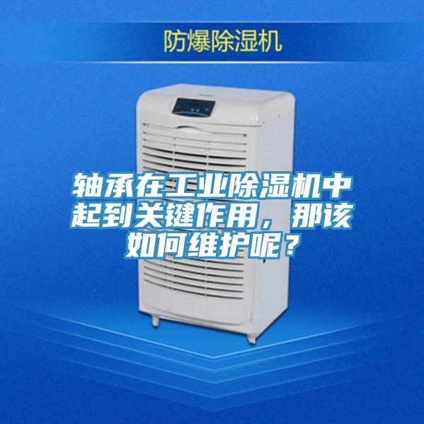 軸承在工業(yè)除濕機中起到關鍵作用，那該如何維護呢？