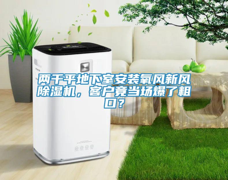 兩千平地下室安裝氧風(fēng)新風(fēng)除濕機(jī)，客戶竟當(dāng)場爆了粗口？