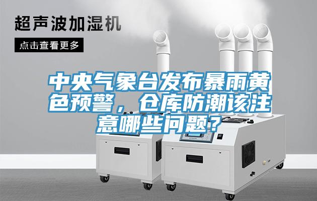 中央氣象臺(tái)發(fā)布暴雨黃色預(yù)警，倉(cāng)庫(kù)防潮該注意哪些問(wèn)題？