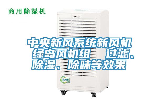 中央新風(fēng)系統(tǒng)新風(fēng)機(jī) 綠島風(fēng)機(jī)組  過(guò)濾、除濕、除味等效果