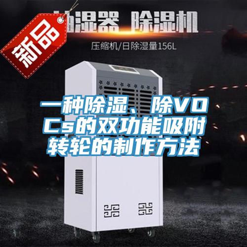 一種除濕、除VOCs的雙功能吸附轉(zhuǎn)輪的制作方法
