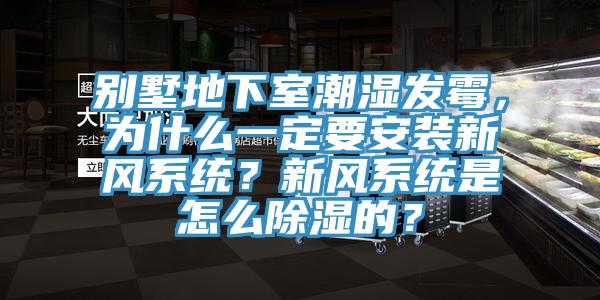 別墅地下室潮濕發(fā)霉，為什么一定要安裝新風(fēng)系統(tǒng)？新風(fēng)系統(tǒng)是怎么除濕的？