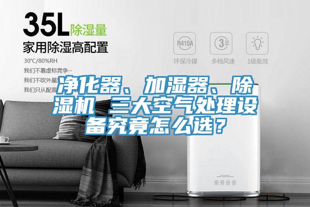 凈化器、加濕器、除濕機(jī) 三大空氣處理設(shè)備究竟怎么選？