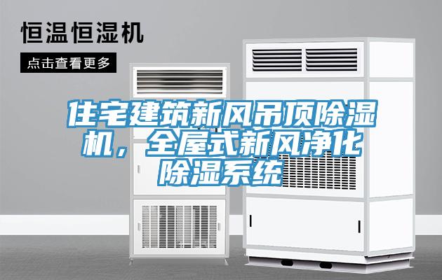 住宅建筑新風吊頂除濕機，全屋式新風凈化除濕系統(tǒng)