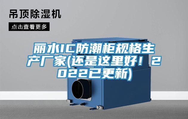 麗水IC防潮柜規(guī)格生產(chǎn)廠家(還是這里好！2022已更新)