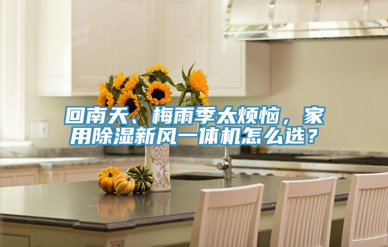 回南天、梅雨季太煩惱，家用除濕新風(fēng)一體機(jī)怎么選？