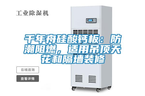 千年舟硅酸鈣板：防潮阻燃，適用吊頂天花和隔墻裝修