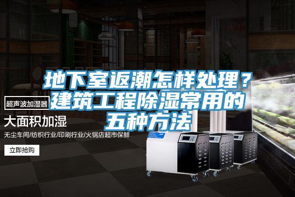 地下室返潮怎樣處理？建筑工程除濕常用的五種方法