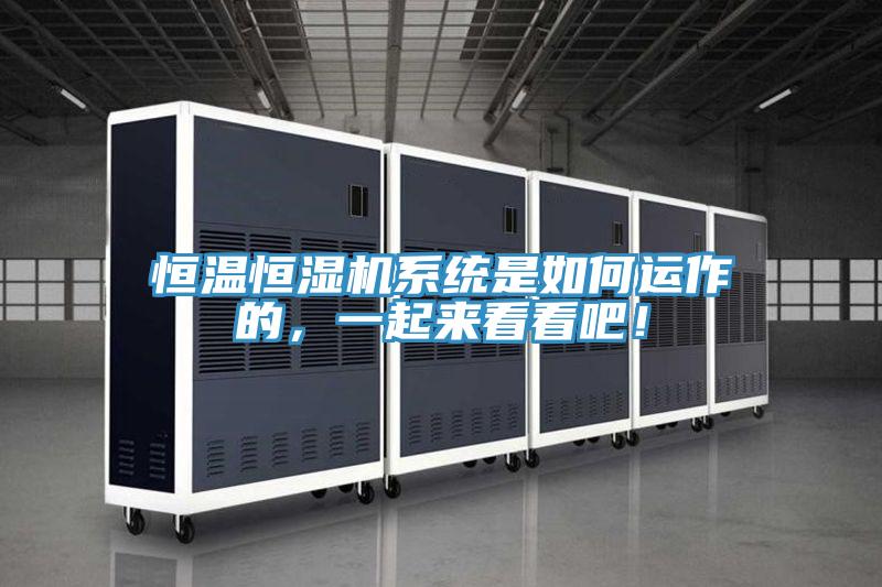 恒溫恒濕機(jī)系統(tǒng)是如何運(yùn)作的，一起來看看吧！