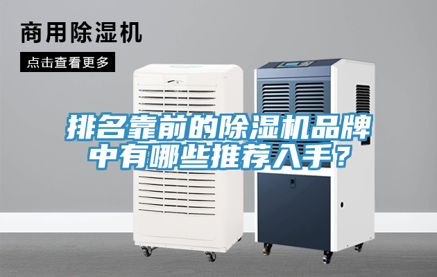 排名靠前的除濕機(jī)品牌中有哪些推薦入手？