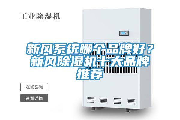 新風(fēng)系統(tǒng)哪個品牌好？新風(fēng)除濕機(jī)十大品牌推薦