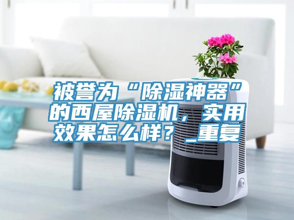 被譽(yù)為“除濕神器”的西屋除濕機(jī)，實(shí)用效果怎么樣？_重復(fù)