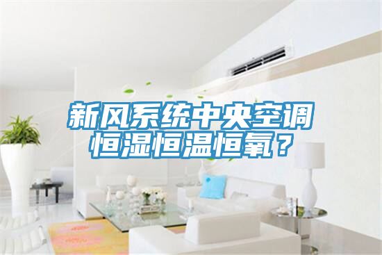 新風(fēng)系統(tǒng)中央空調(diào)恒濕恒溫恒氧？