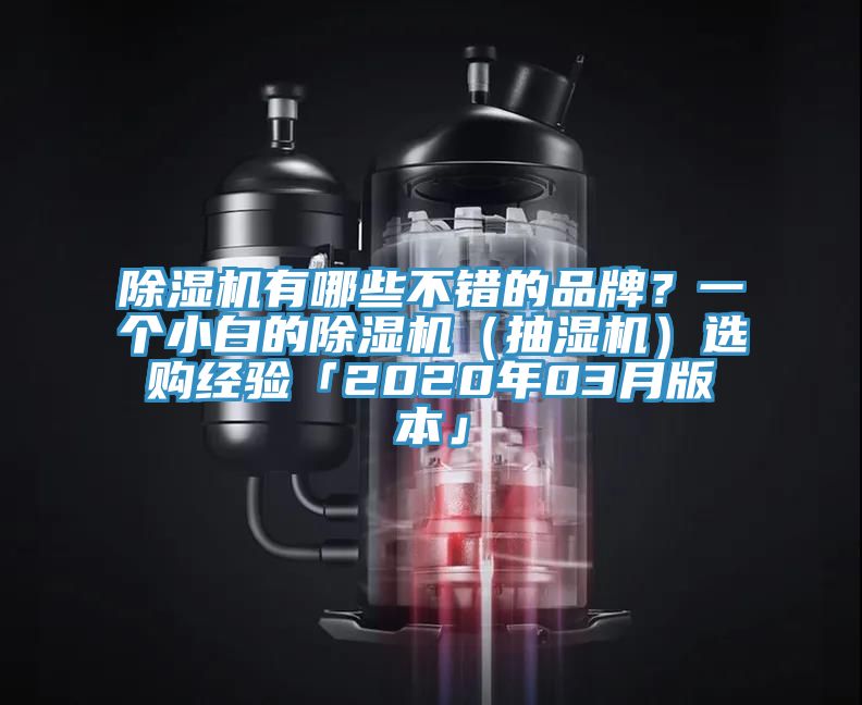 除濕機(jī)有哪些不錯(cuò)的品牌？一個(gè)小白的除濕機(jī)（抽濕機(jī)）選購(gòu)經(jīng)驗(yàn)「2020年03月版本」
